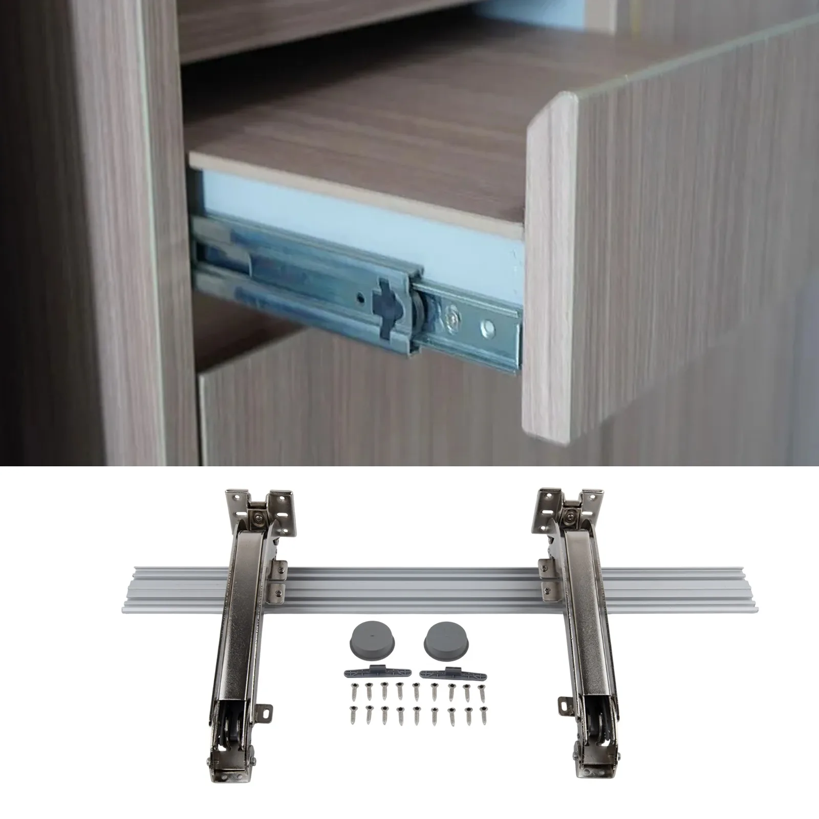 

For Folding Cabinets Cabinet Door Hinge Space Saving Solutions Connecting Rod 58cm Support Screw Fixing Method