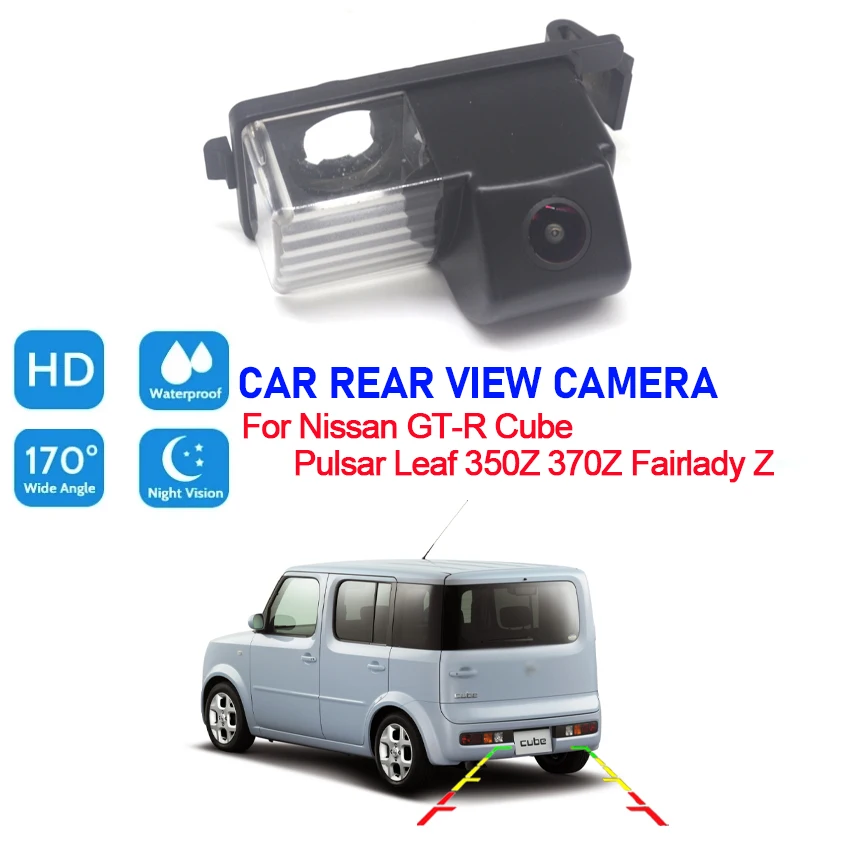 

HD CCD Car Rear View Reverse Parking Camera For Nissan GT-R Cube Pulsar Leaf 350Z 370Z Fairlady Z Night Vision Waterproof