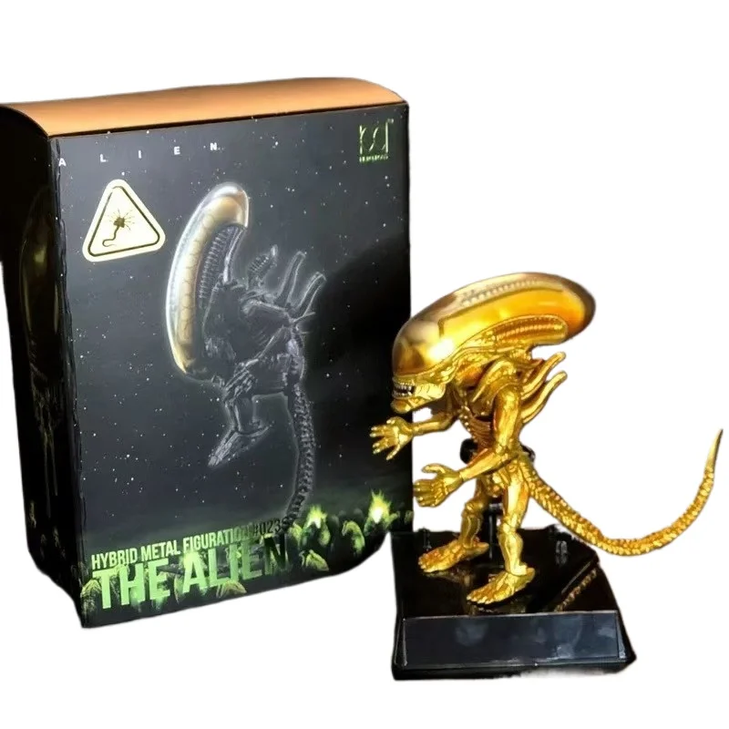 

Golden Alien 6 Inch 15cm Movable Super Alloy Hand Puppet Model Ornament Iron Blood Warrior Action Figures Toys Birthday Gift