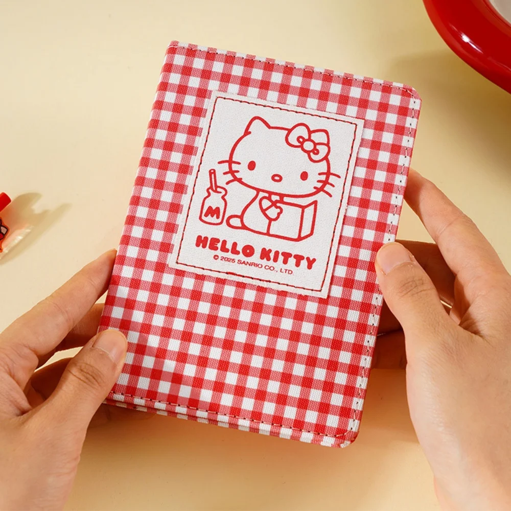 Genuine Hello Kitty Fabric-Covered Hardback Notebook Cartoon Sanrio Kt Cat Student A6 Planner Scrapbook Girls Stationery Gifts