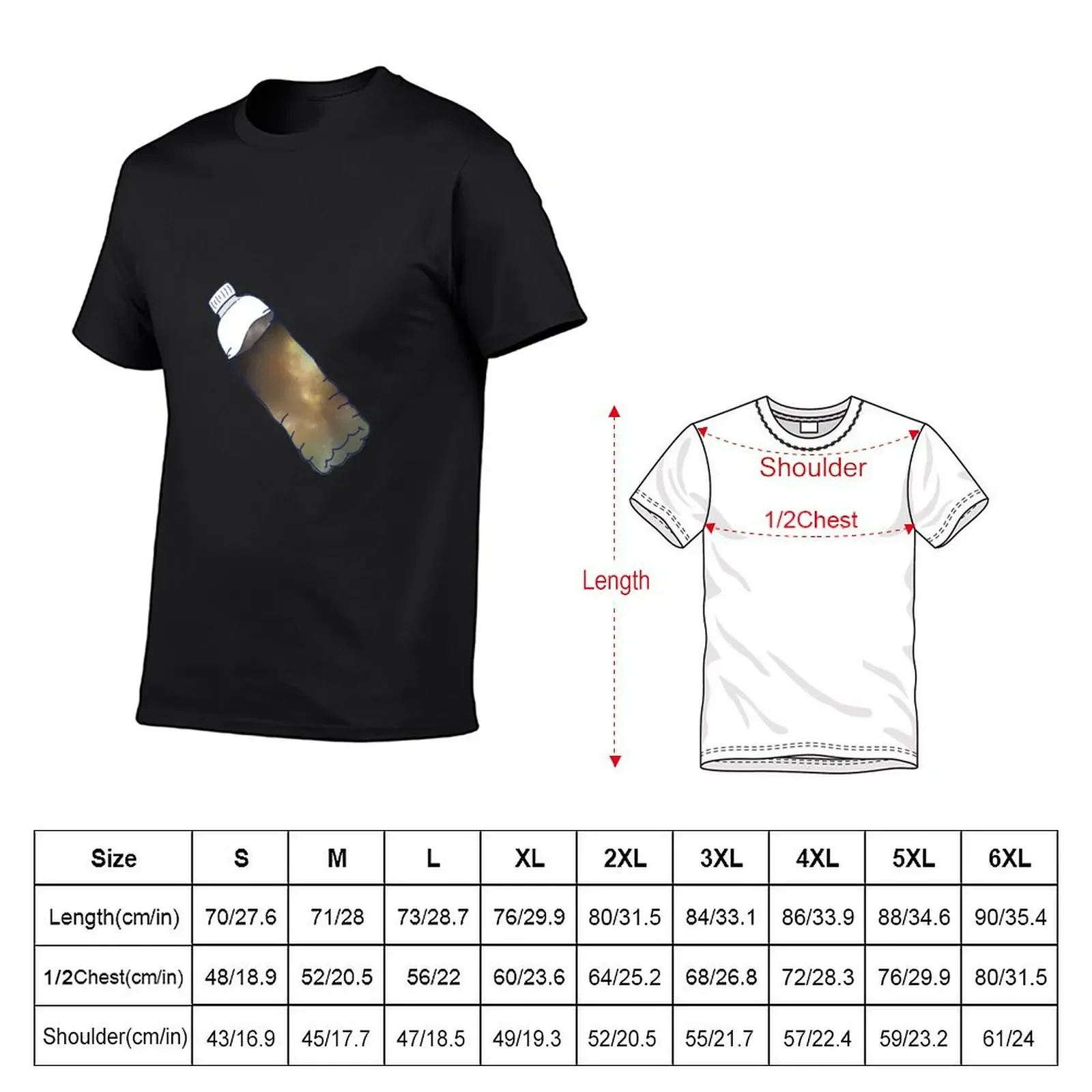 Water bottle bo jack galaxy graphic T-Shirt summer tops animal prinfor boys mens graphic t-shirts