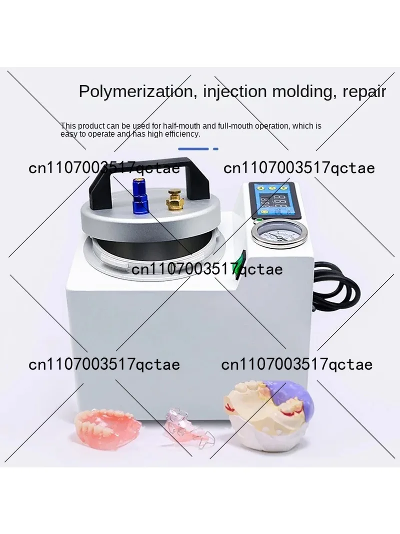 Portable Automatic Polymerizer Curing Pressure Pot for Dental Lab Silicone Rubber Repair Digital Display