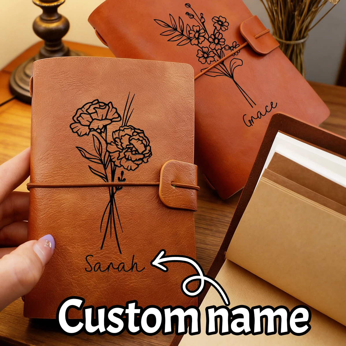 

Custom Mini Notebook, Spring Gift For Friends, Personalized Memory Book, Sweet Present Idea, Customizable Small Planner Diary