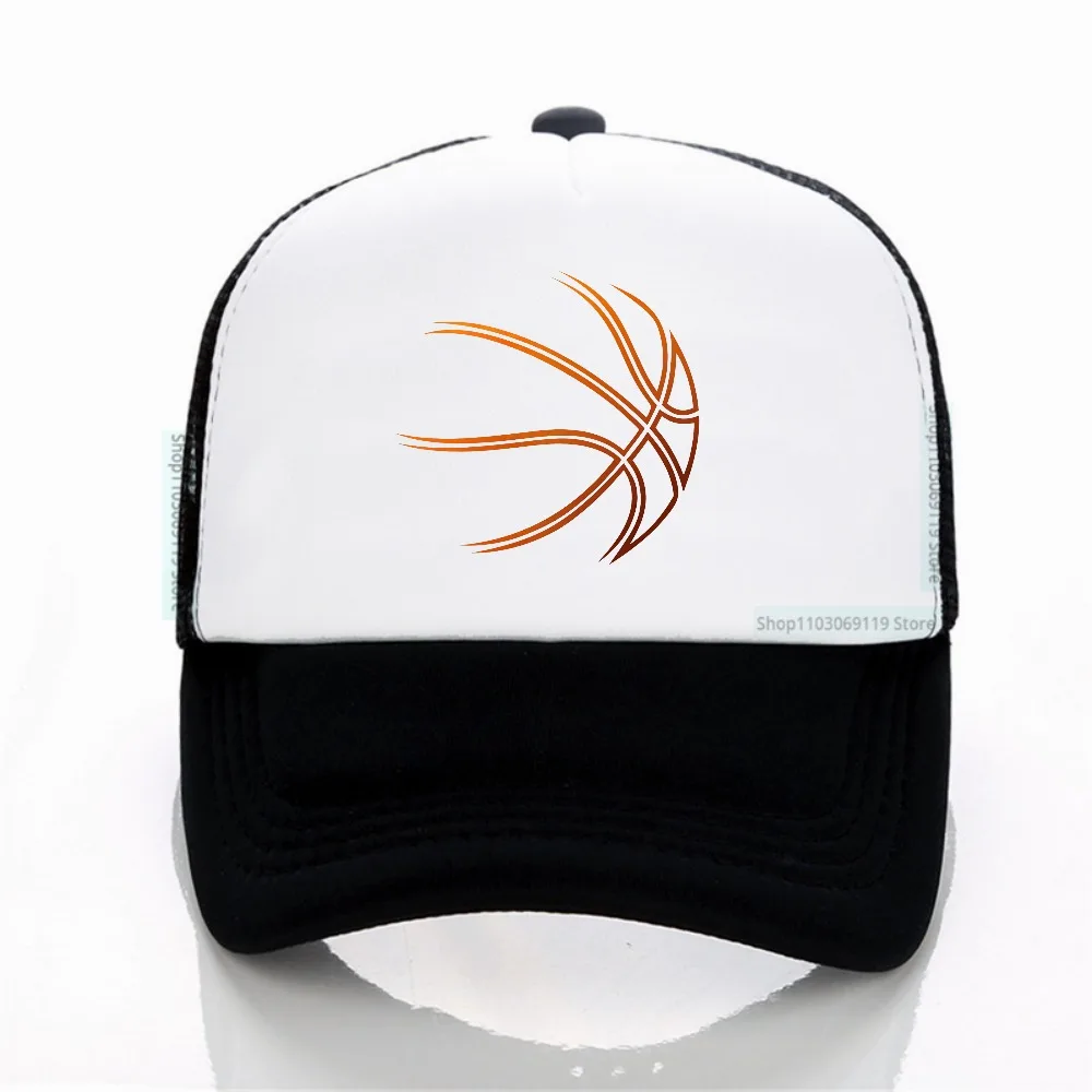 

Basketball Baseball Cap Adjustable Trucker Hat Sports Print Snapback Outdoor Hiking Mesh breathable hat Gift for Men Women