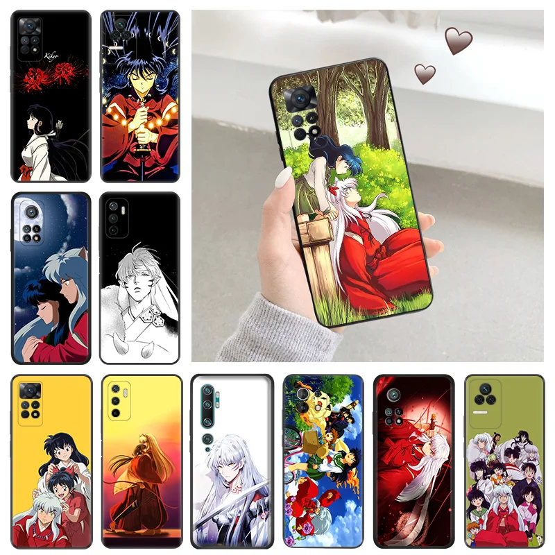 Silicone Soft Phone Case for Redmi Note 11 Pro 5G Note10 11S 10S 10A 10 Cartoon Inuyasha Sesshomaru Xiaomi 11 Lite 11T 10T Cover