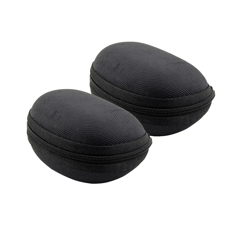 

1Pcs Data Line Storage Box Eva Folding Glasses Case Protective Zipper Sunglasses Organizer Black Compact Portable