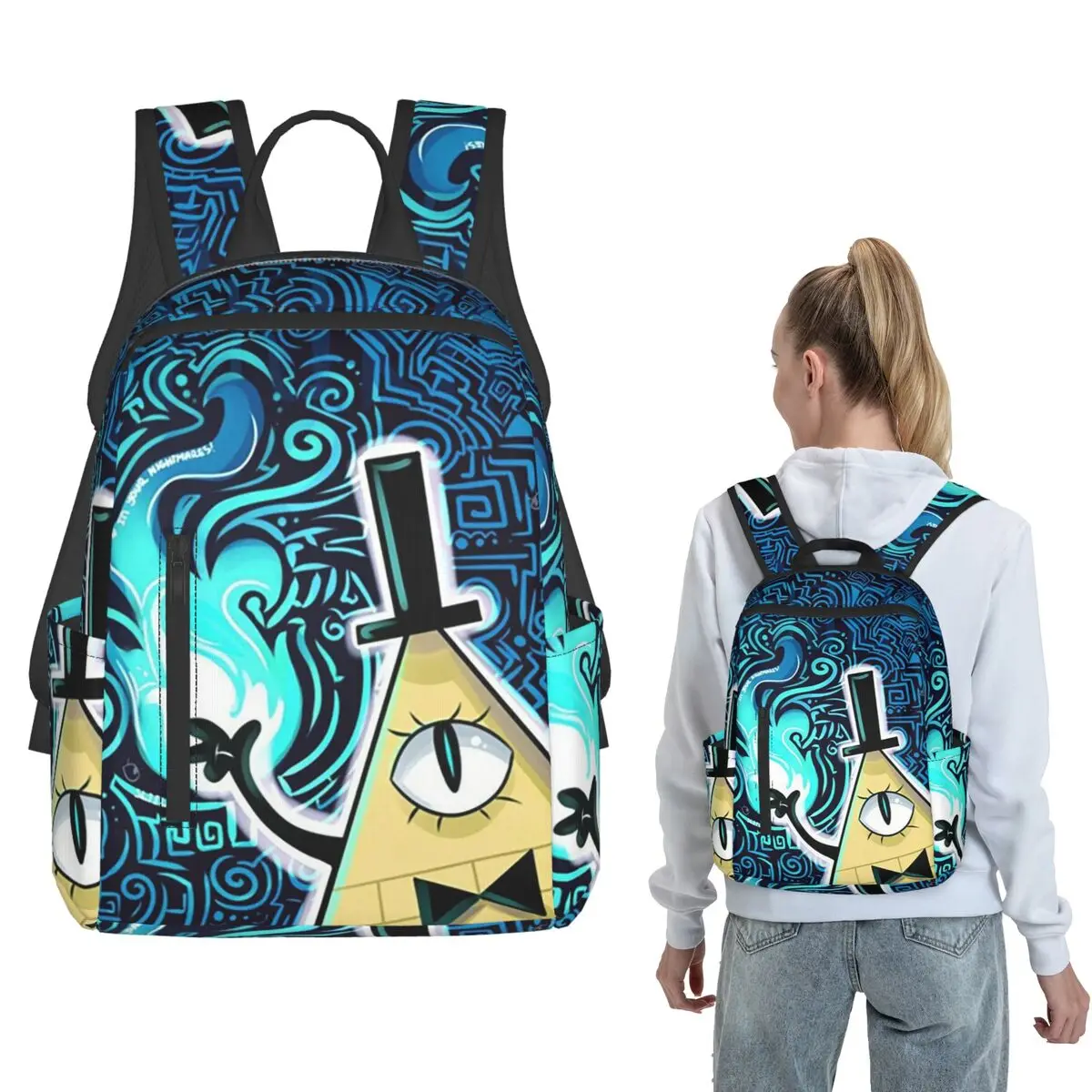 Cartoon Gravitys Falls (11) Backpack Daypack Boys Girls BookBag School Bag Shoulder Bags for Men Women