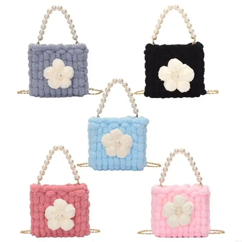 

Friendly Furry Yarn Handbag Multiple Pockets Lightweight Carryall For Women 20CA