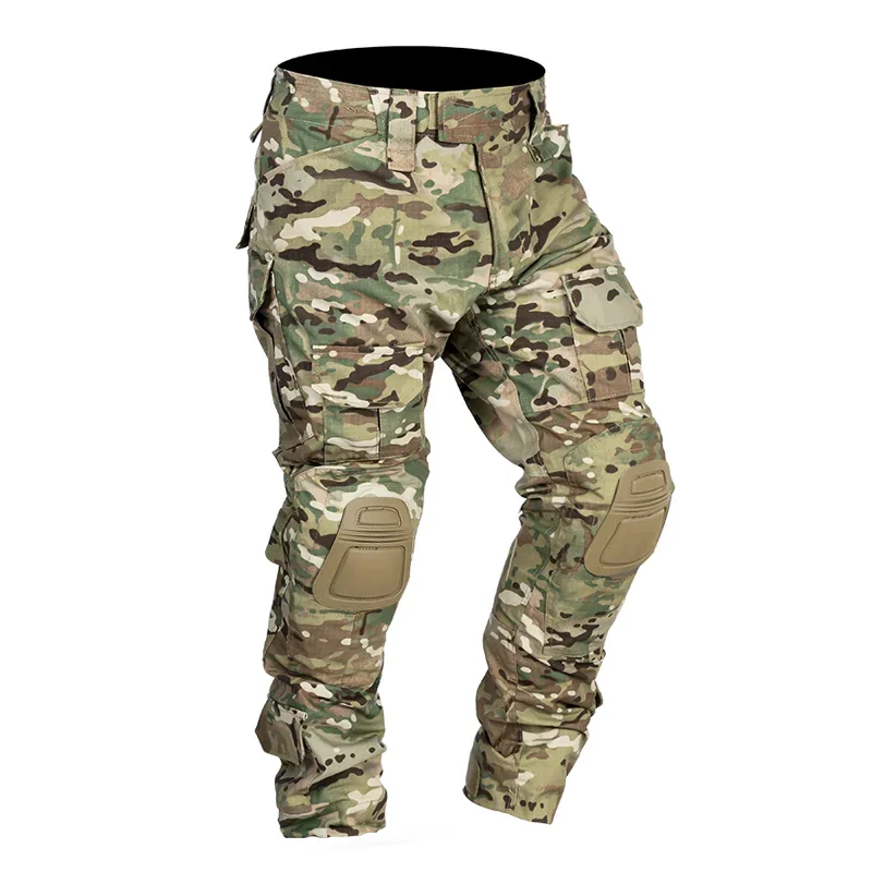 Combat Pants Knee Pads Army Military Tactical Cargo Camouflage Trekking Hunting Sports Trousers