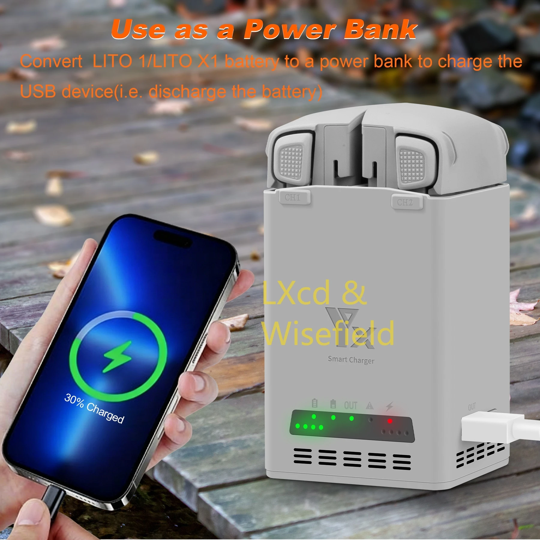 

Charger for DJI Lito X1/ Lito1 Charging Manager Battery Charging Dock