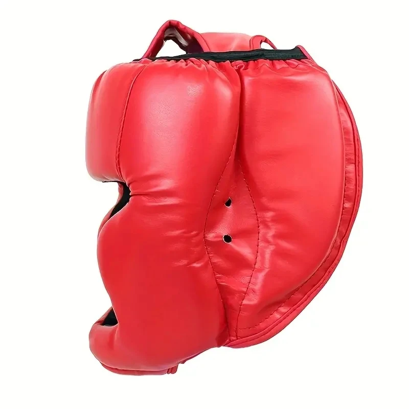 1PC Boxing Helmet PU Free Fight  Sanda Training Protector Taekwondo Boxing Mask  Equipment