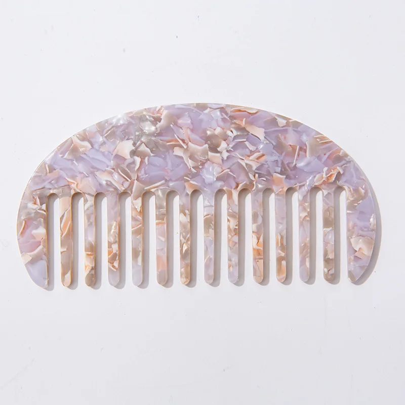 Acetate Hair Combs Anti-static Massage Hair Brush Hairdressing Colorful Hairdress Salon Styling Tool Travel Accessories