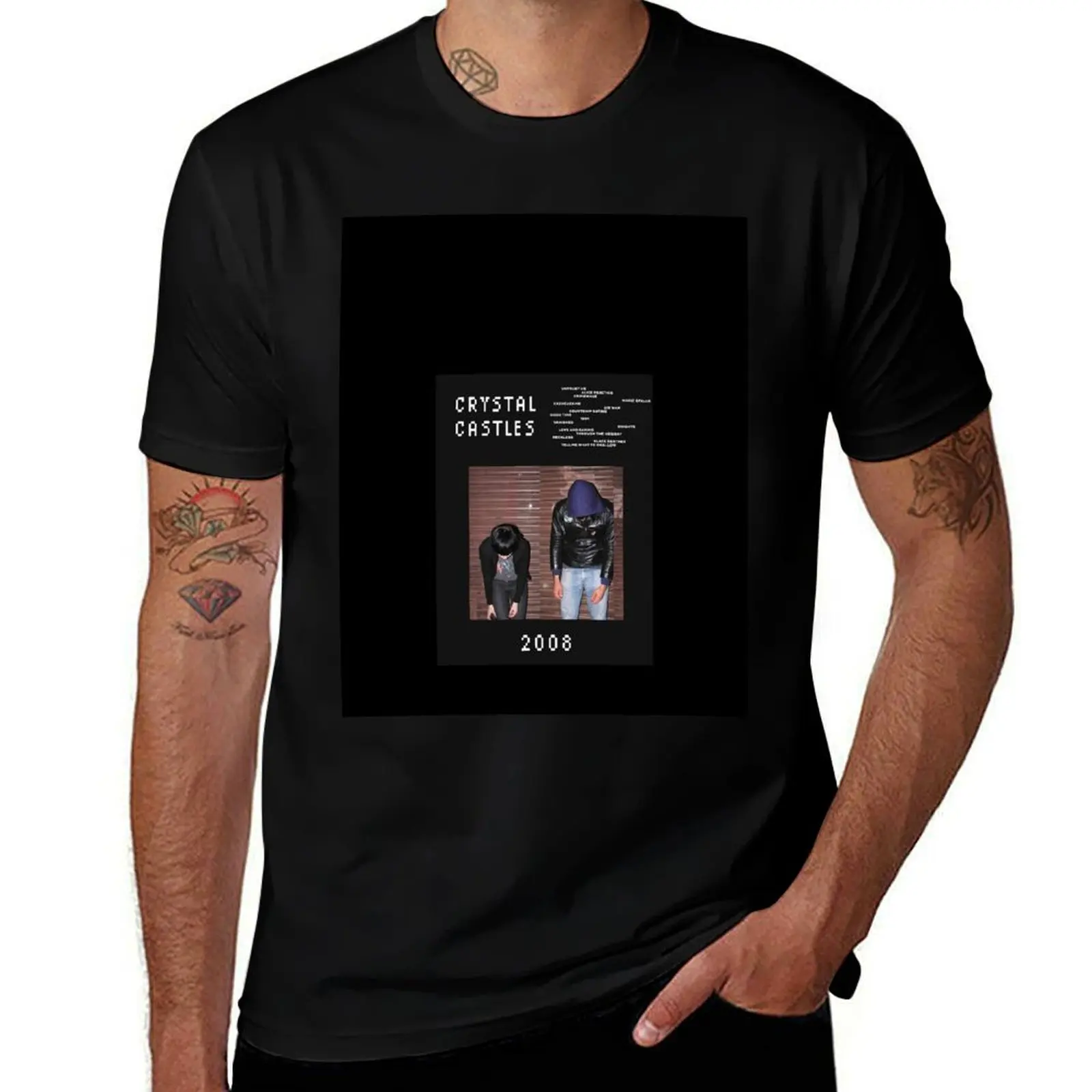 Crystal Castles 2008 Premium T-Shirt funny costumes new edition tshirts personalised Anime t-shirt t shirts for men graphic