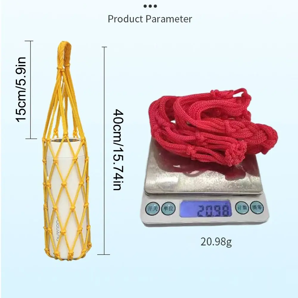 Outdoor Camping Water Cup Bag Useful Mesh Sports Water Bottle Cover Umbrella Storage Cup Accessories Cup Sleeve Pouch