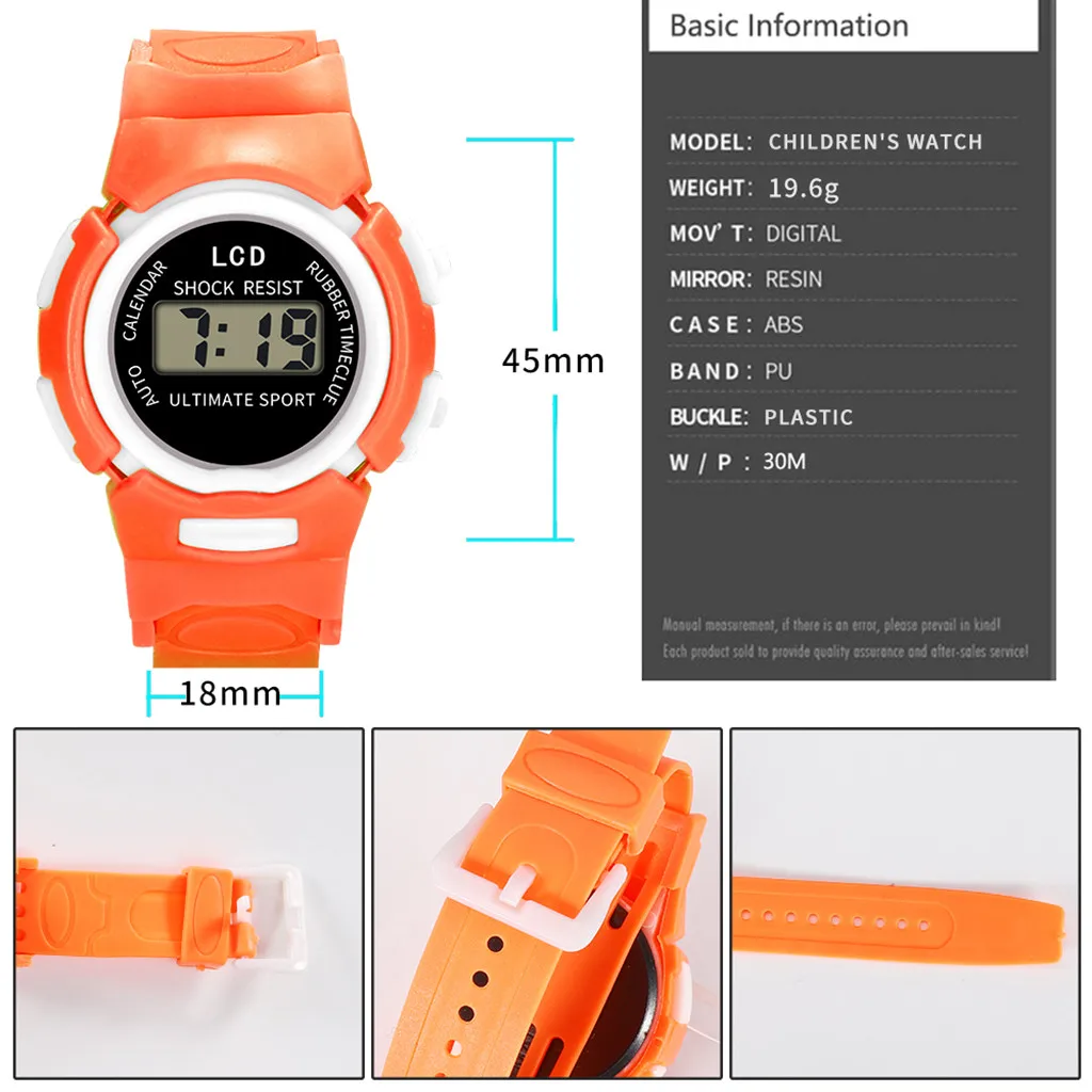 Digital Multi-function Sports Boys Girls Watches Led Digital Kids Sport Watch Student Watches Outdoor Watch Montre