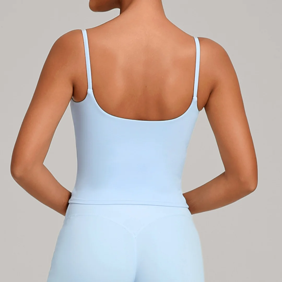 

New Slim Backless Yoga Top Sports Quick-Dry Removable Padding Fitness Vest Casual Running Workout Clothes Gym Sports Vest Wear