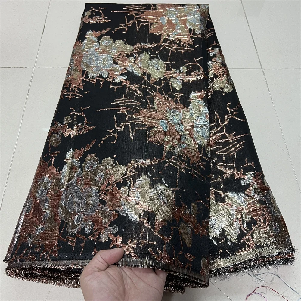 

2025,African Nigerian High-Quality Tulle Lace Fabric Organza Embroidery Guipure Party Gown Dress Brocade Jacquard Wedding 5Yards