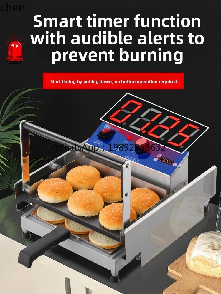 Macchina per hamburger Piccola macchina automatica per il riscaldamento dell'embrione del hamburger Attrezzatura speciale per hamburger alla griglia