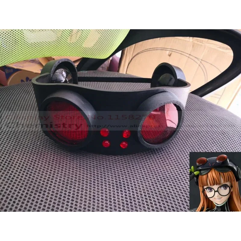 Persona 5 Futaba Sakura cosplay glasses headwear mask prop hand-making