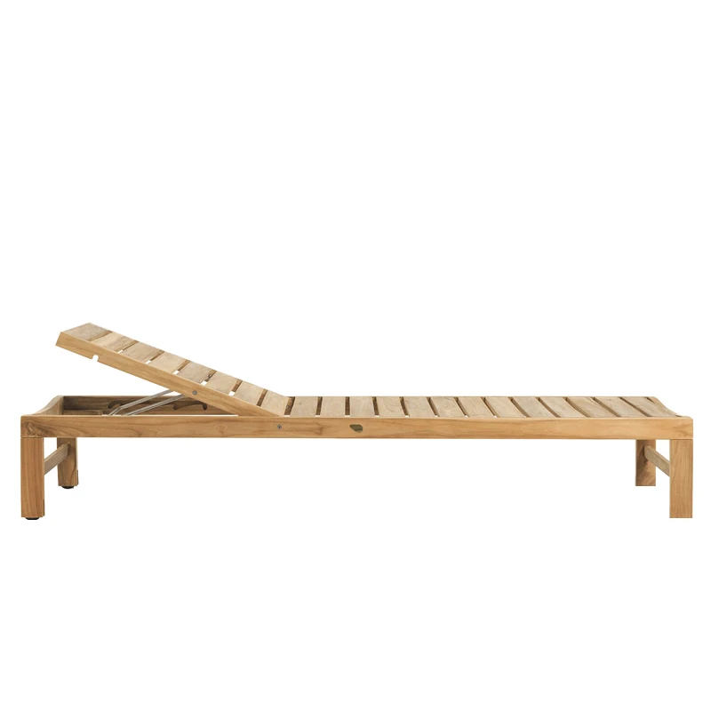 xx-Modern  Wood Folding Recliner Outdoor Leisure Bed Beach Chair for Courtyard Balcony Open-Air Swimming Pool Beach Leisure^