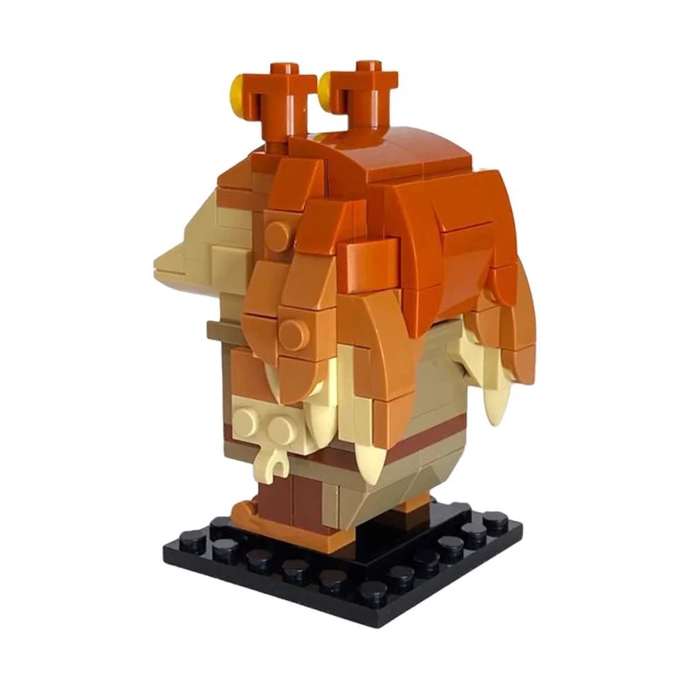 MOC-86000 Space War Action Figures Brickheadz Building Blocks Set Jar Jar Binks Monster Model DIY Kids Puzzle Toys Birthday Gift