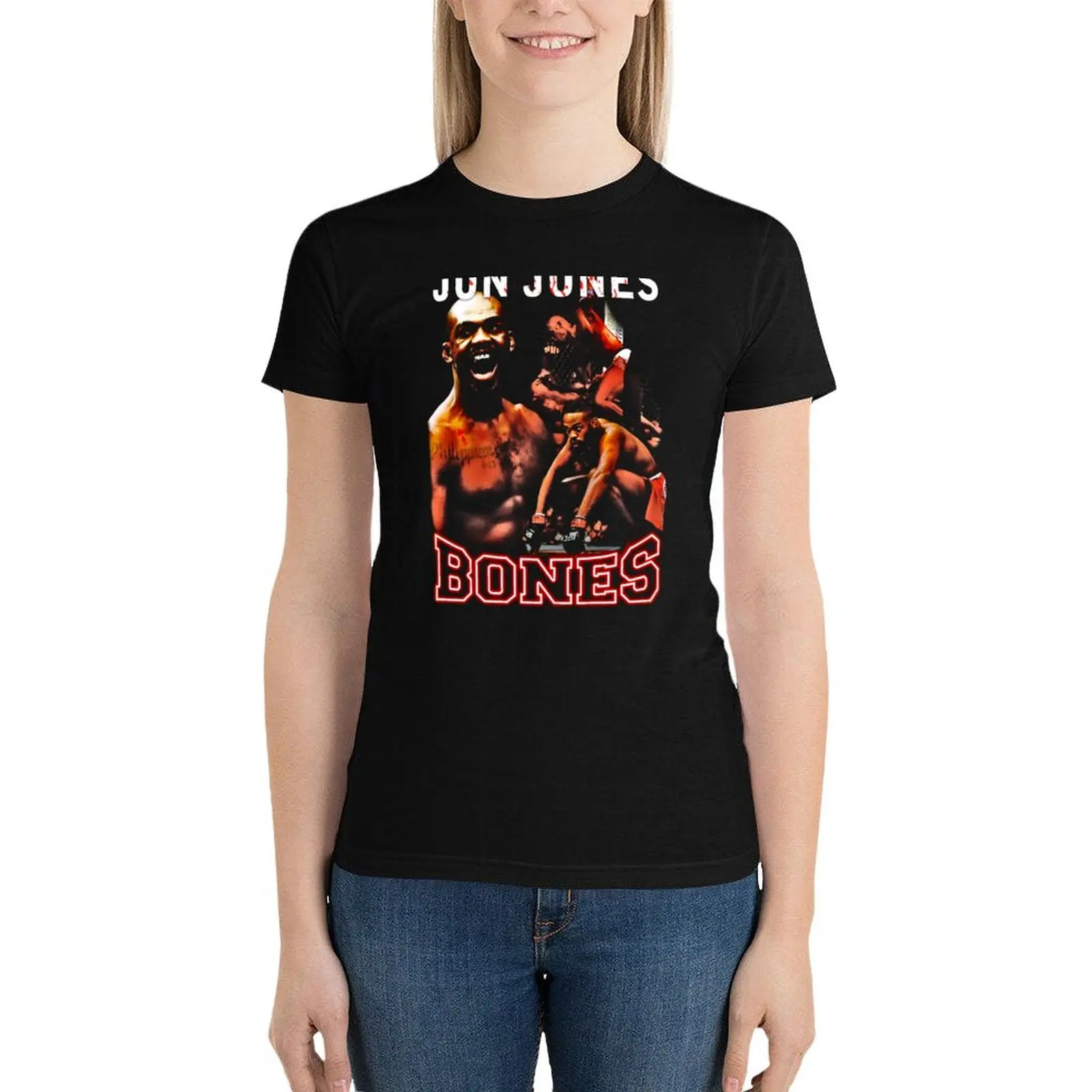 

Jon Bones Jones Vintage T-Shirt cute tops tees anime clothes designer clothes Women luxury