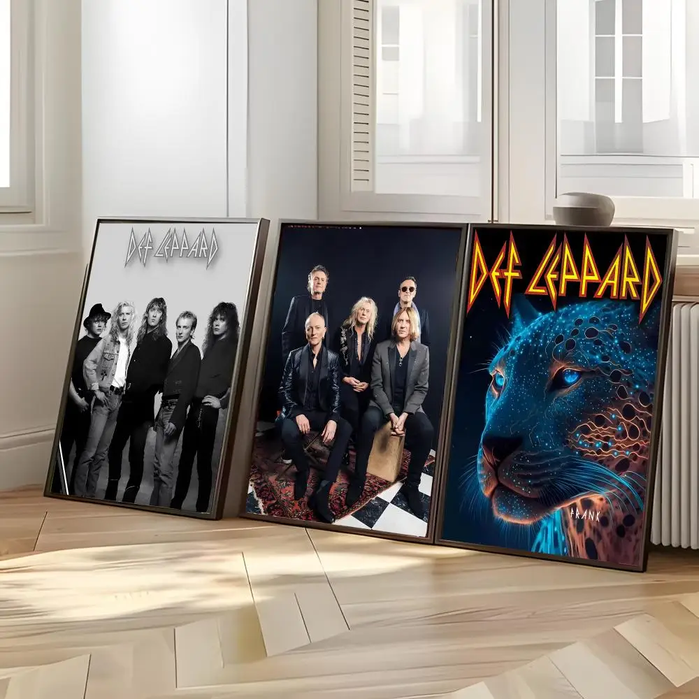Metal Band D-Def Leppard Poster Distinct Home Decor Concepts Chic Indoor Art Pieces