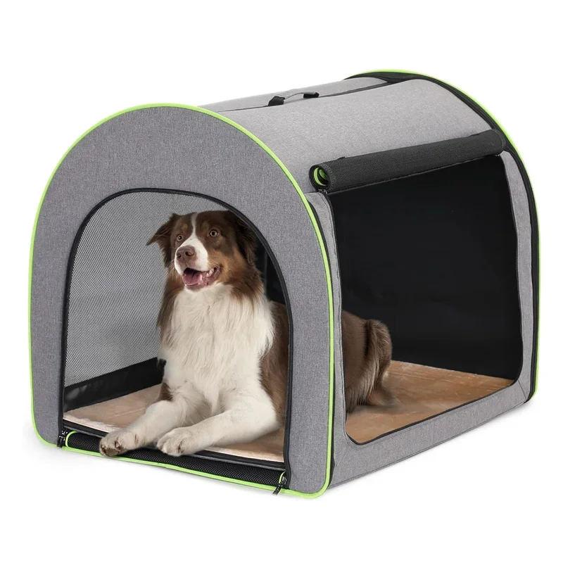 Custom Dog Crate, Foldable, Soft Portable Travel Kennel, Easy-Fit for Large Dogs Starting From 100 Units for Sale