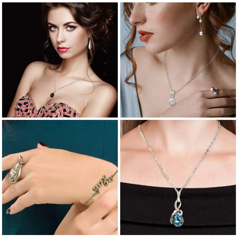 1.5 مللي متر/2.0 مللي متر النحاس ربط كابل سلسلة عدة مع 10 المشابك جراد البحر و 20 الانتقال خواتم للرجال النساء سلسلة مجوهرات DIY بها بنفسك صنع 5 أمتار #6