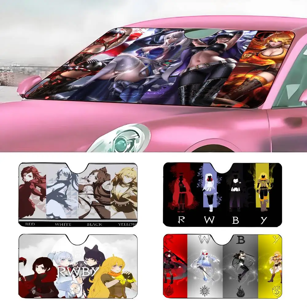 

ANIME R-RWBY Автомобильный солнцезащитный козырек, зонтик от солнца на лобовое стекло автомобиля, защита от ультрафиолета и внутренний охладитель