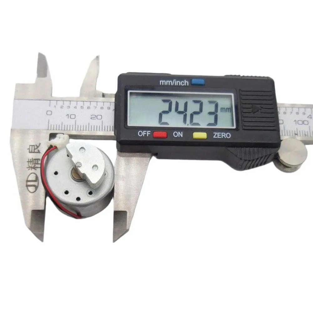 RRF300 DC Vibration Motor DC1.5-6V 24x12.2mm 2mm Shaft 5mm Length 4200RPM DC Motor for Toys Small Appliances