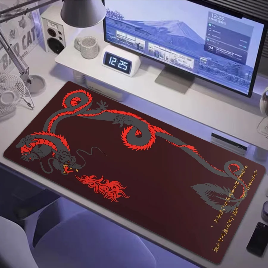 

Компьютерный коврик для мыши с изображением дракона, резиновый, противоскользящий, Kawaii, компьютерный коврик, аксессуары для геймеров, игровой коврик для клавиатуры и мыши