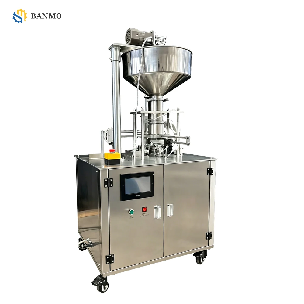 2026 Newest BANMO SAS-300 Automatic Samosa Machine 600pcs/h Commercial Dumpling Maker with 304 Stainless Steel Stirring Hopper