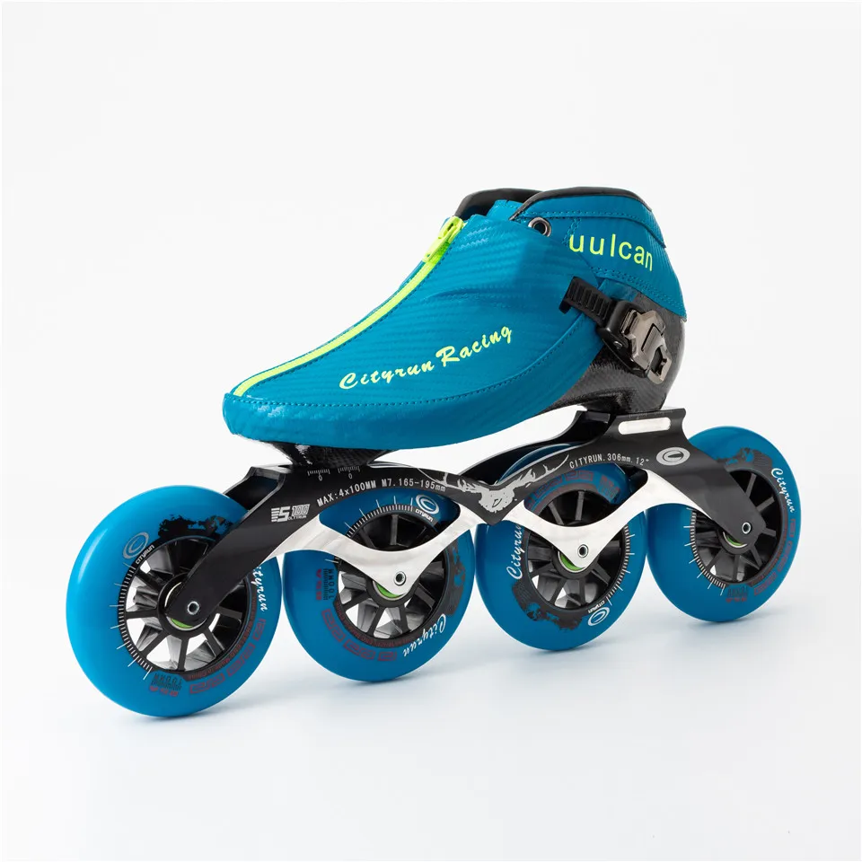 1 Pair Speed Skate Cityrun Inline Skates 4 x 90 100 110mm Carbon Fiber Professional Competition Racing Skating Zip Japy Patines