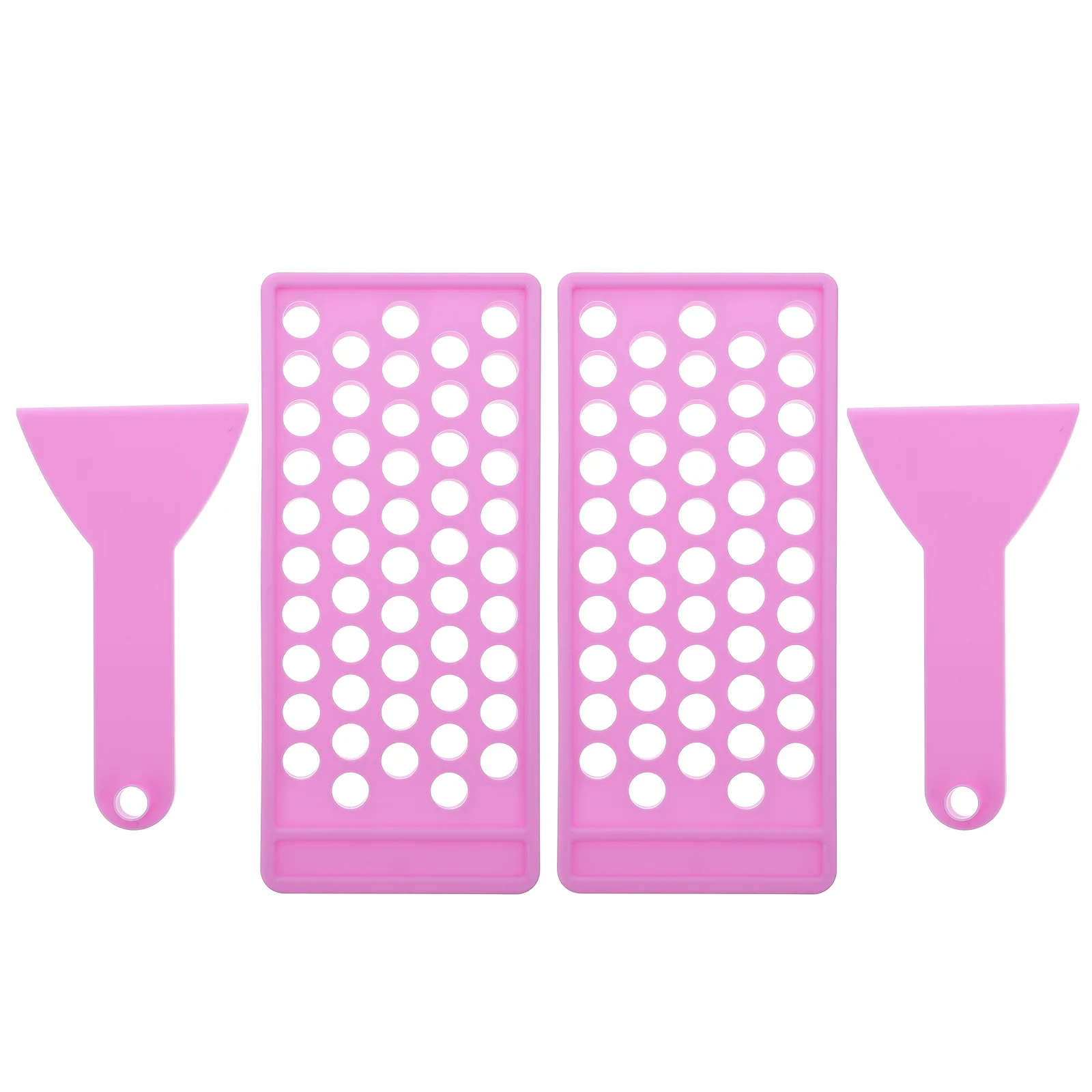 ชุดอุปกรณ์ทำลิปสติก 2 ชุด พร้อมถาดบรรจุ สำหรับทำลิปบาล์ม ลิปกลอส ครีมกันแดดแบบแท่ง พร้อมไม้พาย อุปกรณ์แต่งหน้า