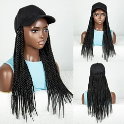 Syntetyczne warkocze Twist Przedłużanie z czapką z daszkiem Wykonane maszynowo Afro Plecione przedłużanie włosów Czapka z daszkiem Passion Twists Hair