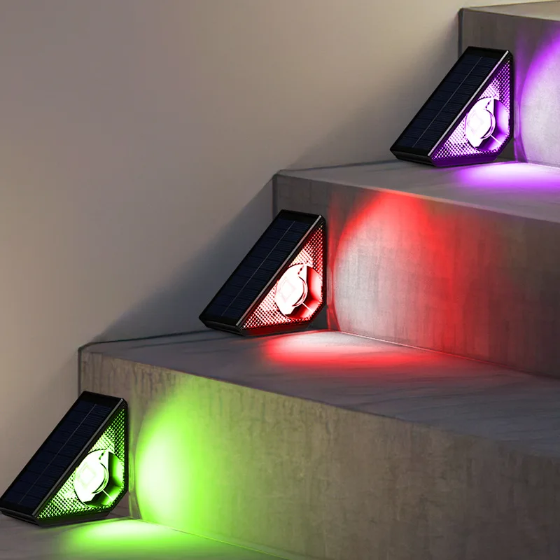 Lámpara Solar para escaleras, iluminación de jardín al aire libre, luz de paso impermeable, pie de patio, luz LED para pasarela, nuevo