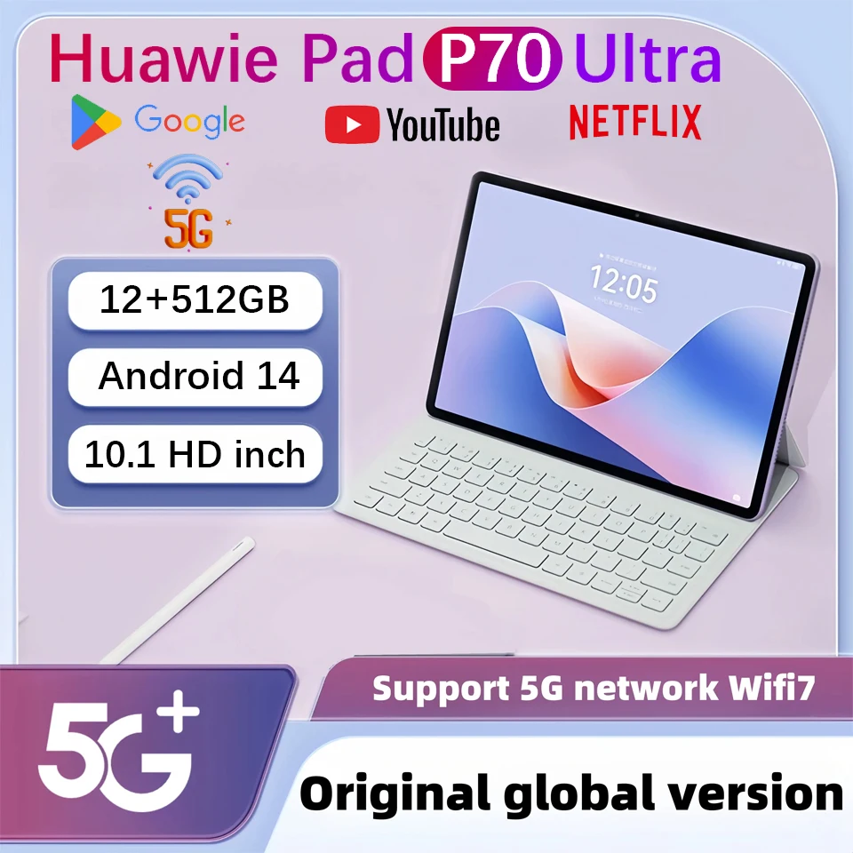 

Nodizz 2025 Android 12 IPS Display 10.1 Inch 2GB RAM+32GB ROM Tablet 5000Mah Dual Camera 5GWifi MTK6735 Octa-core Tablets