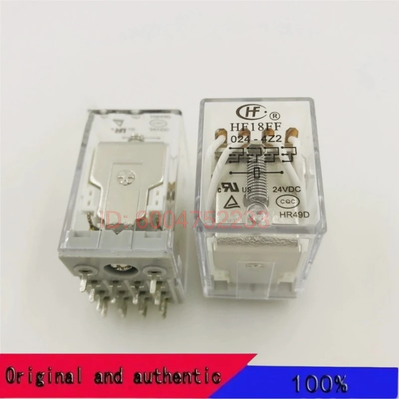 HF18FF-024-4Z2 Hongfa Relay JZX-18FF-024-4Z2 Four group Conversion 5A Printed Board Installation