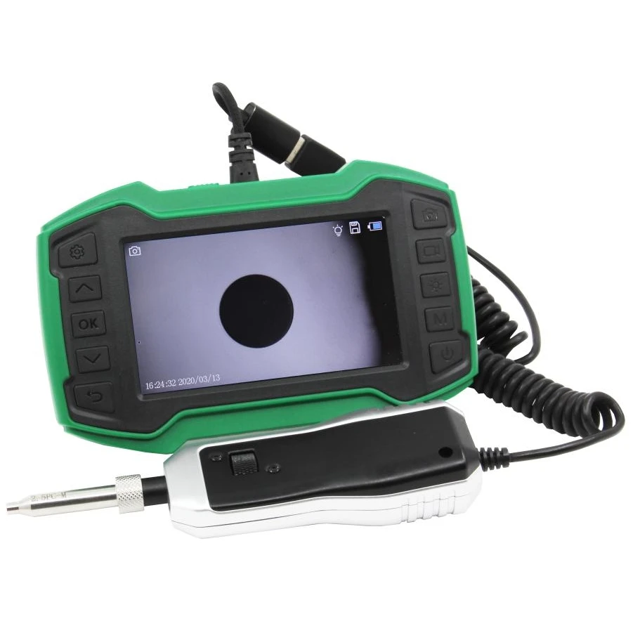 Grandway FIM-4 400X Fiber Optic Video Inspection Probe and Display Microscope With Tips support FHO-5000 OTDR