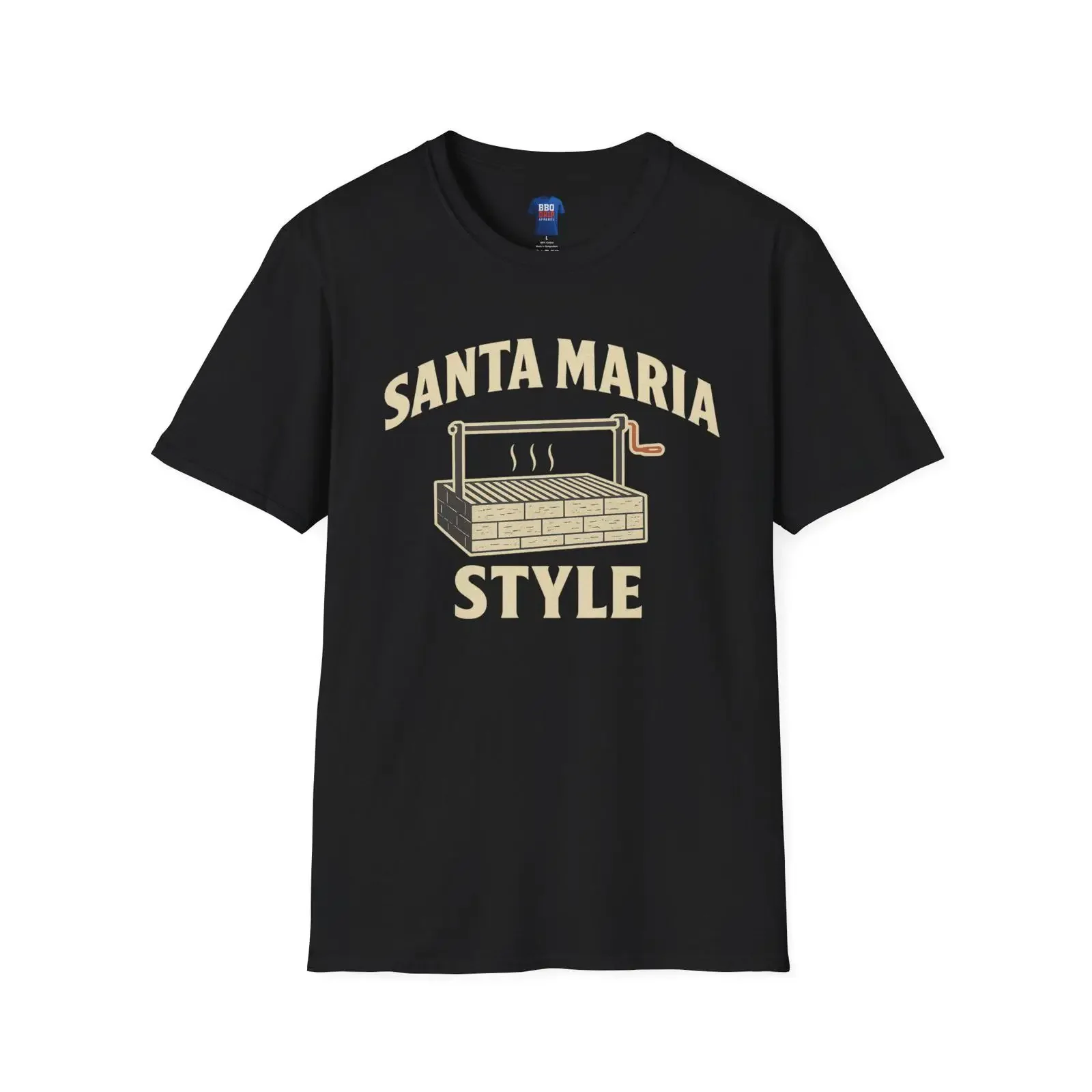 Santa Maria BBQ T Shirt Softstyle Pitmaster vintage Washed Unisex Top For Everyday Wear fashion Casual Soft Comfortable