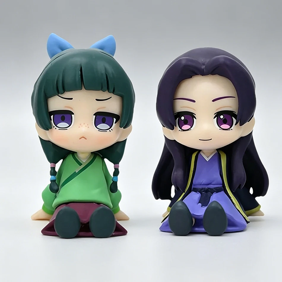 Neu: The Apothecary Diaries Maomao Jinshi Sitzende Kleine Figuren PVC Chibi Sammlerstück Desktop Auto Ornamente Anime Peripherie Geschenk