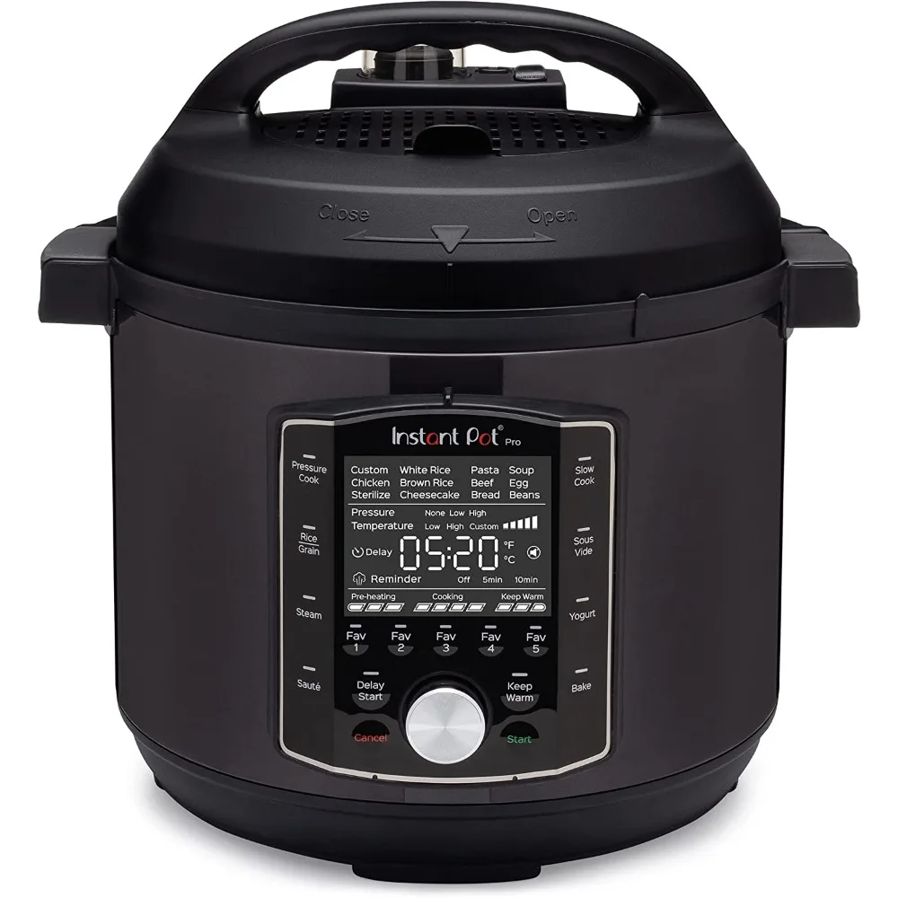 (8 Qt) 10-In-1 Snelkookpan, Slowcooker, Rijst/Graankoker, Stoomboot, Sauté, Sous Vide, Yoghurtmaker, Sterilisator, En Warmer