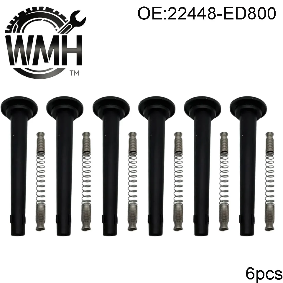 

6 шт. автомобильные аксессуары Oem 22448-ED800 резиновая катушка зажигания подходит для Nissan Sentra 2007-2010 2.0L MR20DE Qida March 1.8L L4