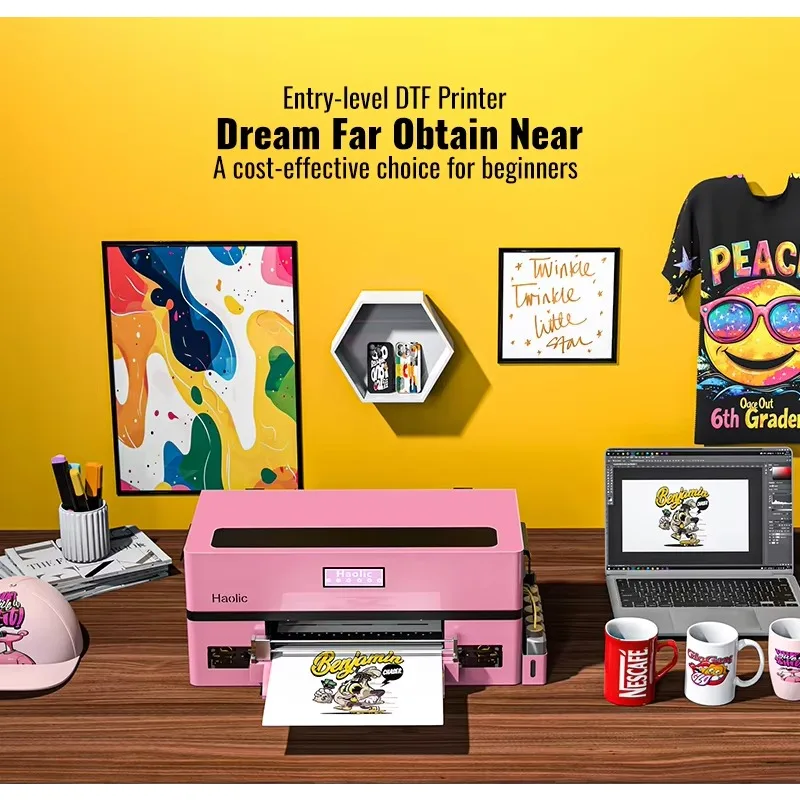 Printer Manufacturer High-quality XP-1 Pro Pink DTF Transfer Printer 13