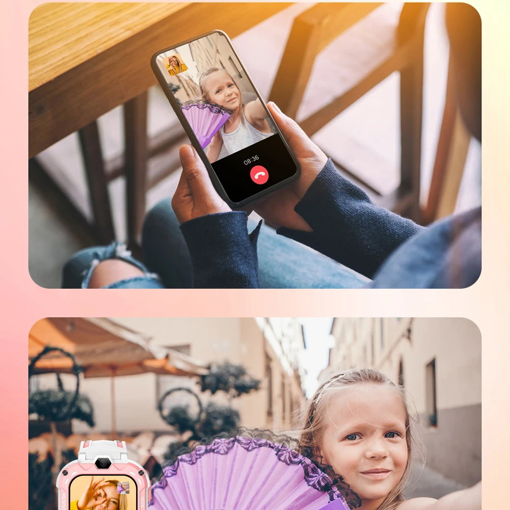 VALDUS 2025 Neue VK39 4G Kinder Smartwatch GPS SOS Video Anruf WIFI SIM Karte 0,08 MPix Kamera Großen Bildschirm 4G Uhr Für Kinder Geschenk