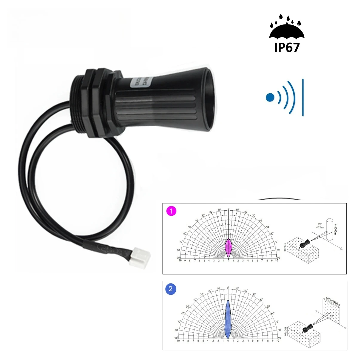 Surface Object Liquid Level Distance Measurement 750cm Sensor Module Accessories