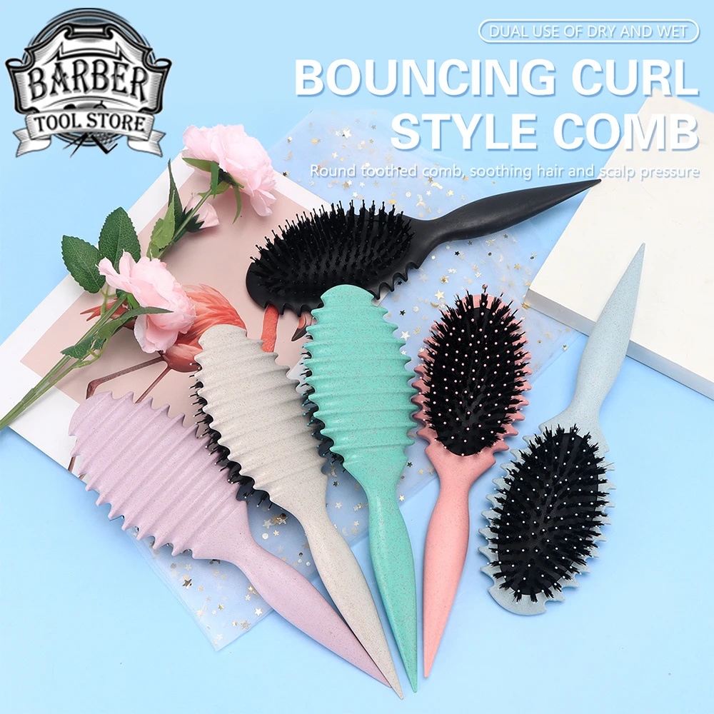 

2024 New Air Cushion Comb Hairdressing Wet Curling Hair Salon Massage Combs Professional Barbershop Hairdresser Accessories