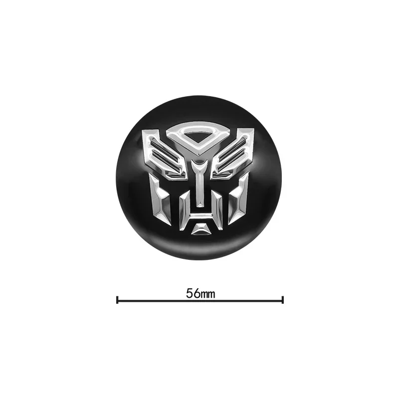 56MM Transformers Emblem Car Wheel Hub Center Caps Rim Cover Badge Stickers Auto Accessories For Ford Focus Fiesta Ranger Mondeo