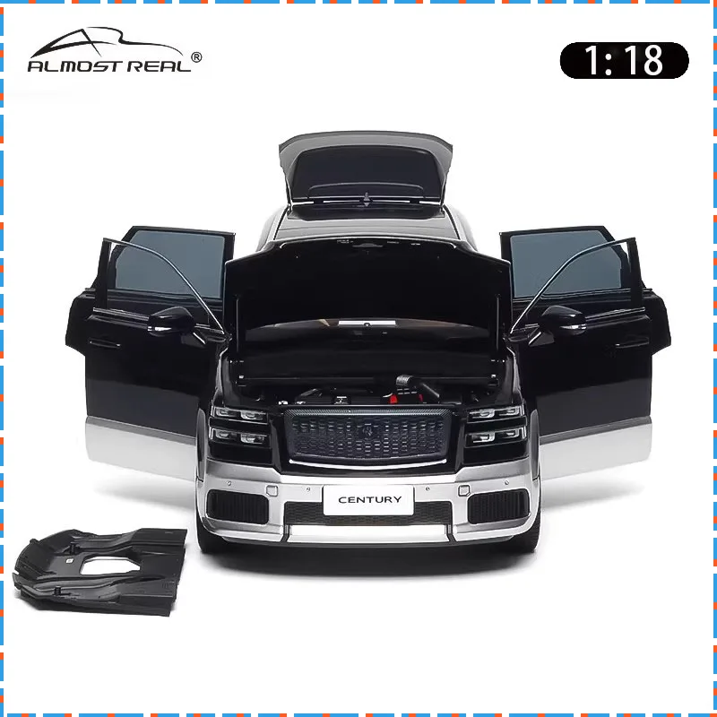 New 1/18 Almost Real Car Model Toyota Century Right-hand Drive Fully Open Car Model 2026 Alloy Simulate Model Collect Toy Gift